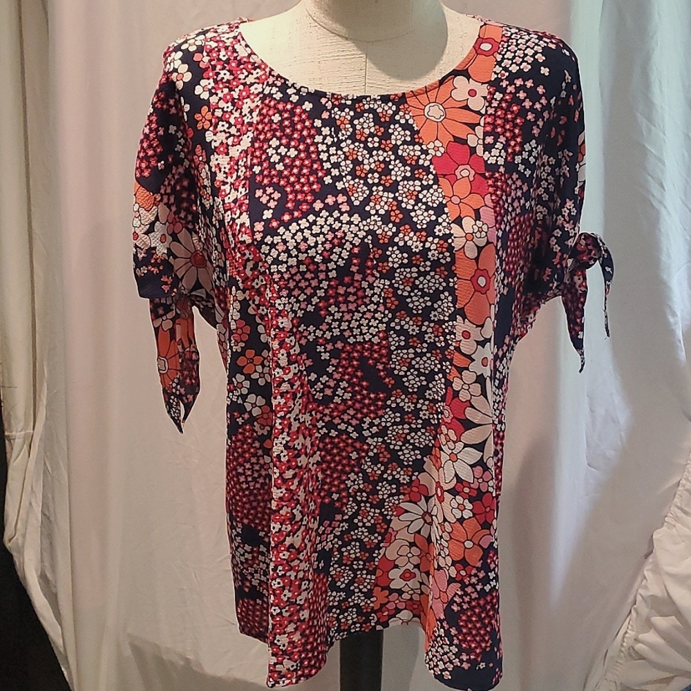 Michael kors tie sleeve top
